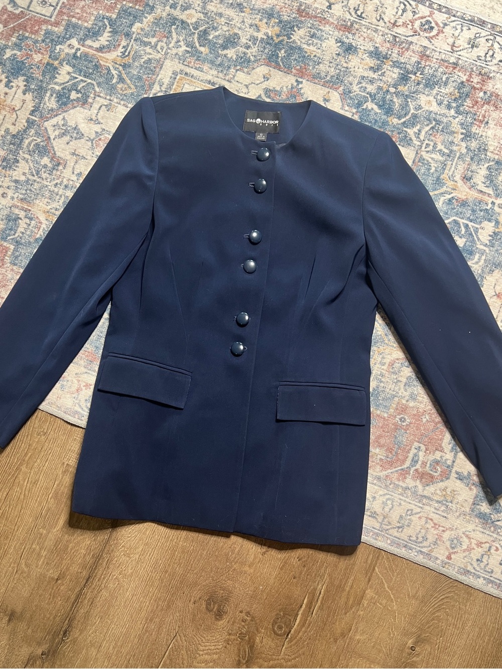 Vintage Sag Harbor blazer skirt set